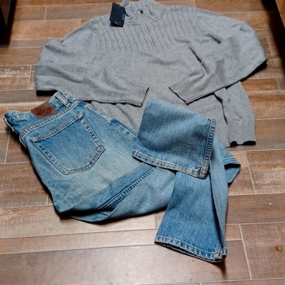 Izod 3/4 zip pullover sweater